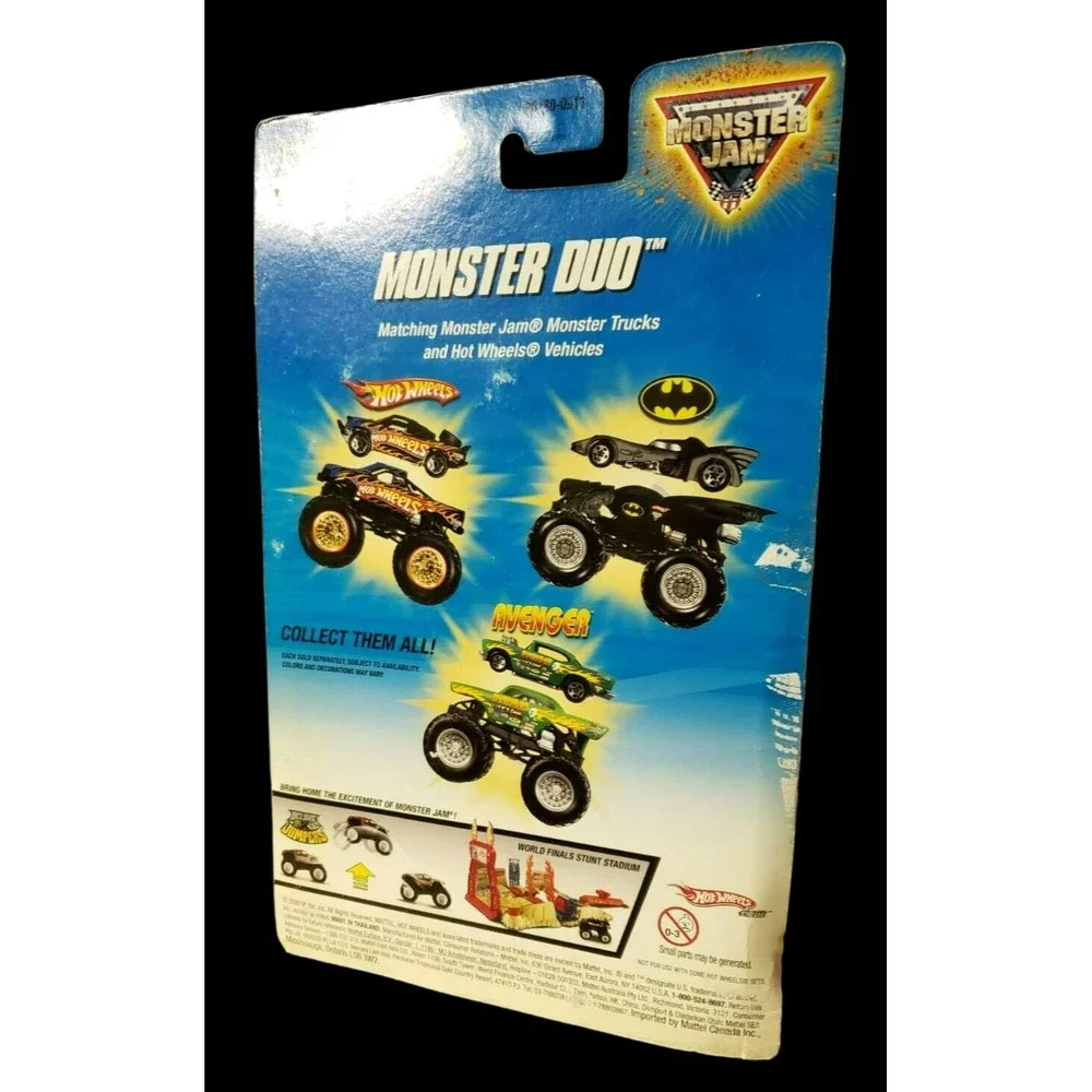 2009 Hot Wheels Monster Jam Matching Monster Truck + Hot wheels Car! Monster Duo
